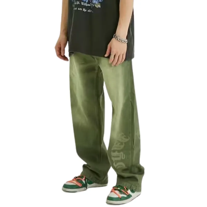 Vintage Solid Gradient Jeans