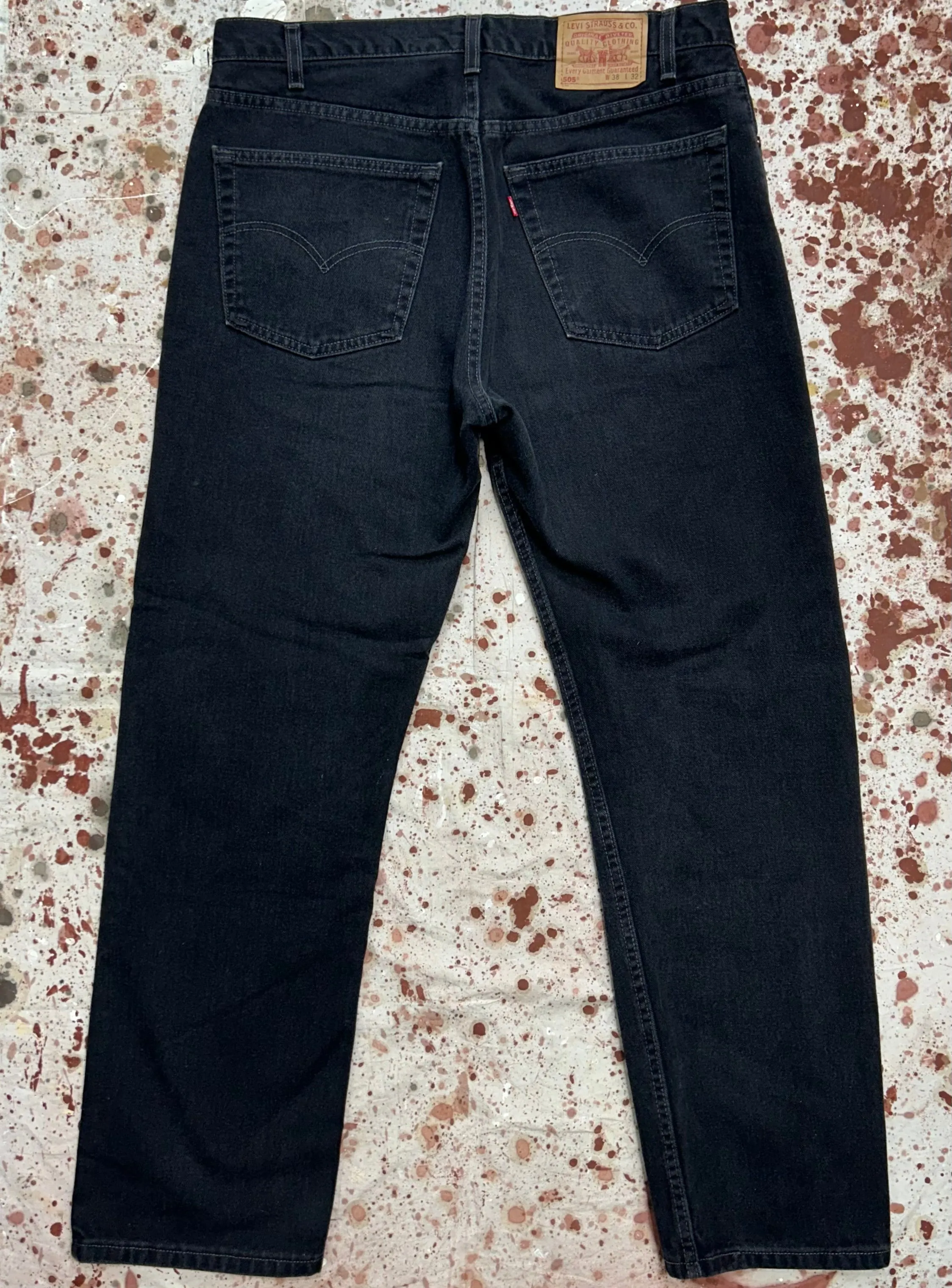Vintage USA Levi's 505 Black Denim Jeans (JYJ1024-342)