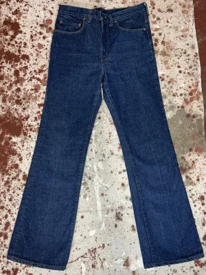 Vintage USA Made Levi 517 Transitional Talon 42 Zip One-Wash Denim Jeans (JYJ0424-170)