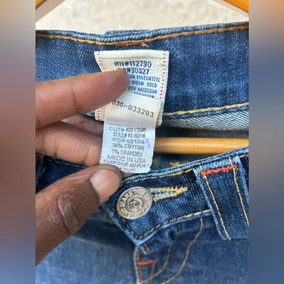 VTG True Religion Johnny 🇺🇸 Made Jeans 👖 Sz 26”x36”