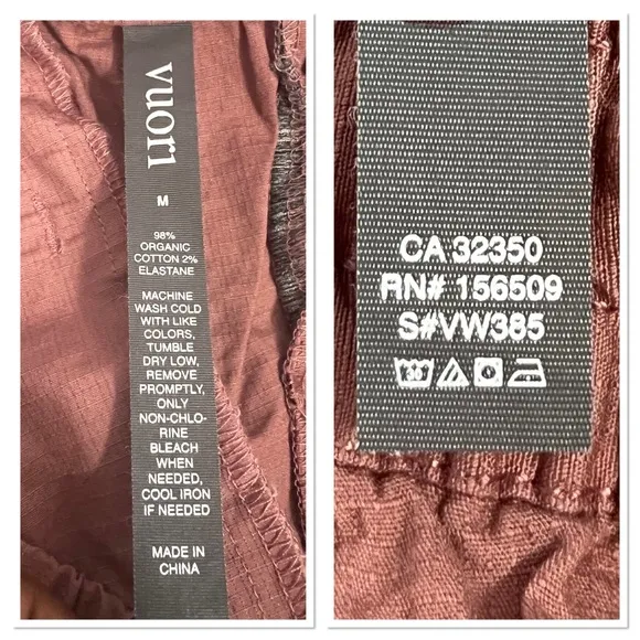 Vuori Vintage Ripstop Shorts - Women's Sz M in Marsala NWOT