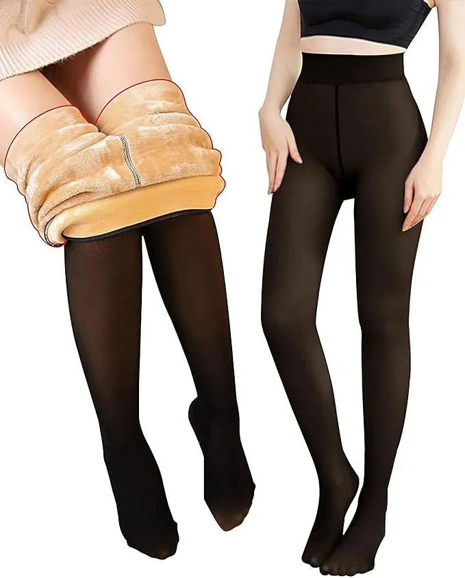 Warm Fleece Leggings - Plus size
