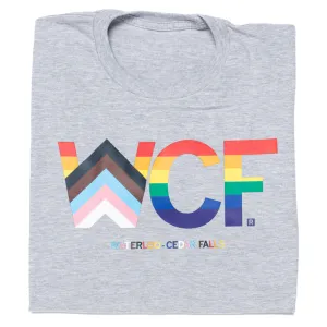 WCF Stacked Text Progress Pride Flag