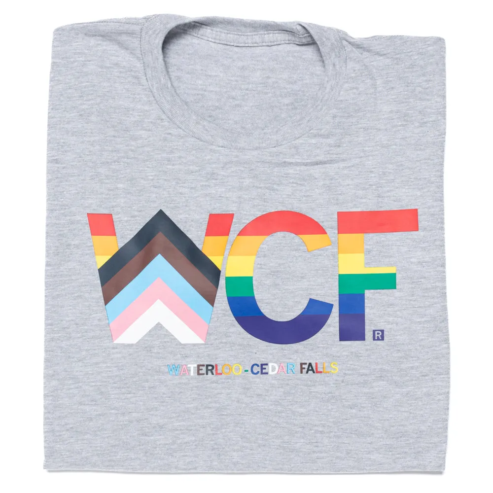 WCF Stacked Text Progress Pride Flag