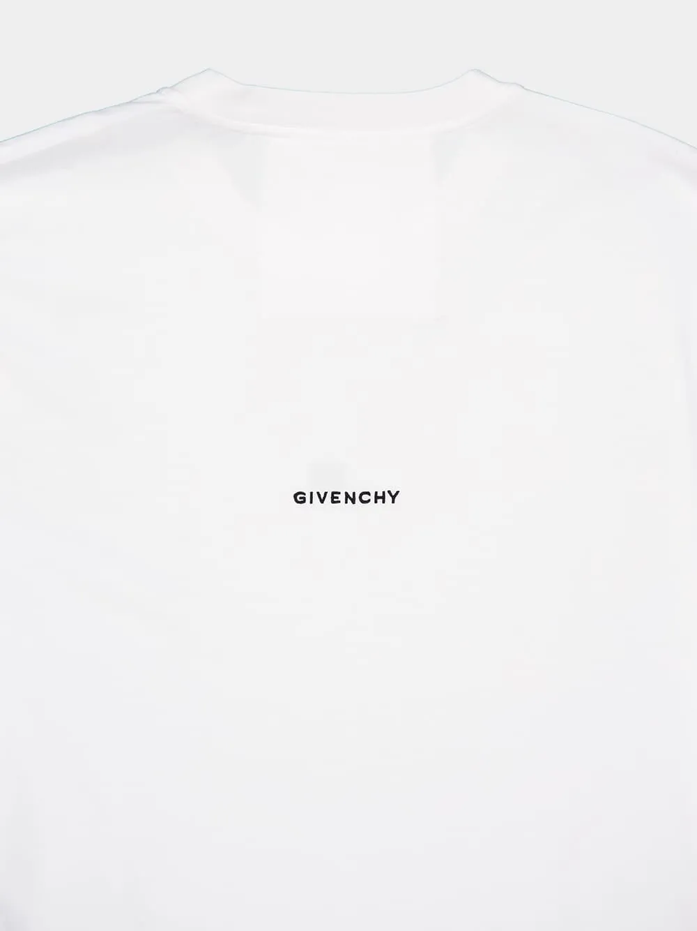 White Slim Fit T-Shirt in Cotton with 4G Embroidery