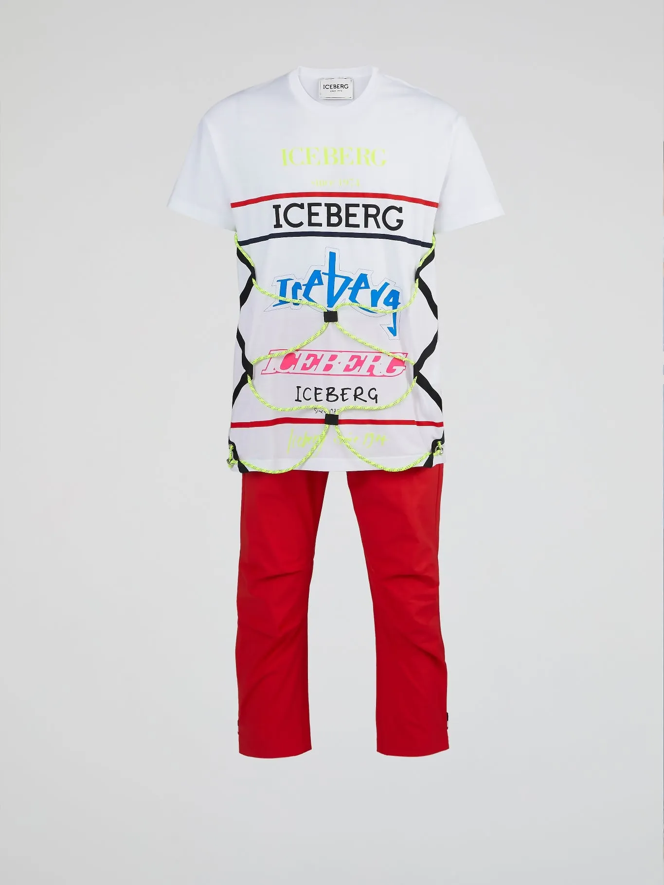White String Detail Logo T-Shirt