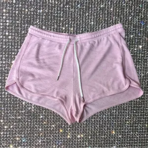 Wilfred free shorts light baby pink white lace up ties y2k comfy loungewear cute