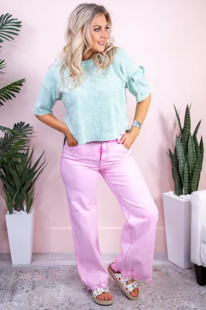 Winona Vintage Pink Frayed Jeans - K1126VPK