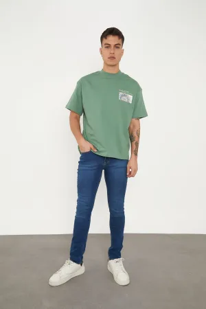 Wolfe Denim Slim Fit Jeans – Deep Blue