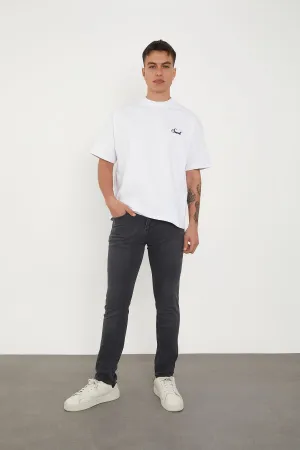 Wolfe Denim Slim Fit Jeans – Washed Black