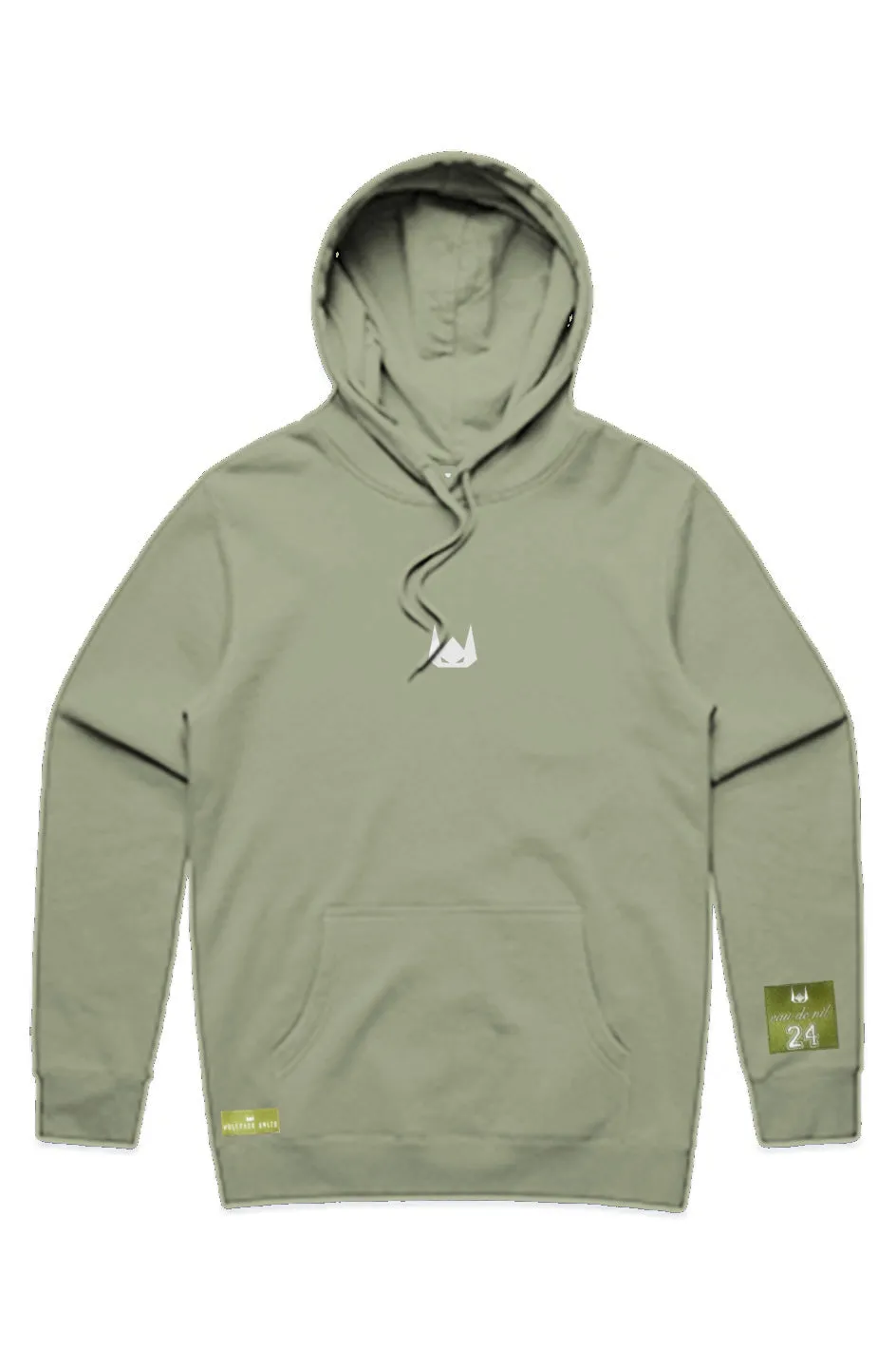WOLFPACK UNLTD "STENCIL" PREMIUM HEAVYWEIGHT HOODIE | PISTACHIO