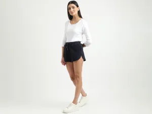 Women Herringbone Regular Fit Shorts