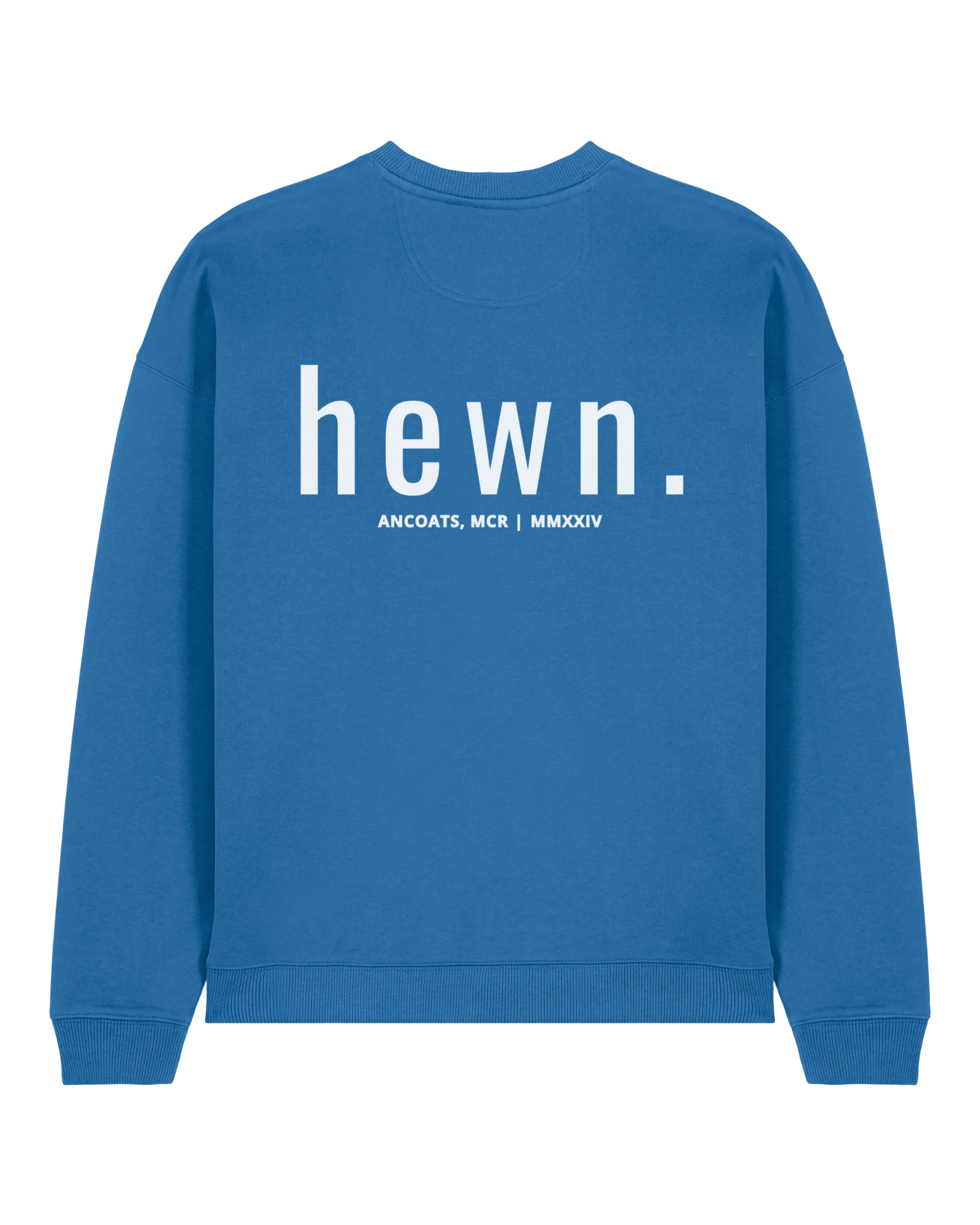 Women's Organic Cotton Signature Oversized Sweatshirt | Morpho Blue