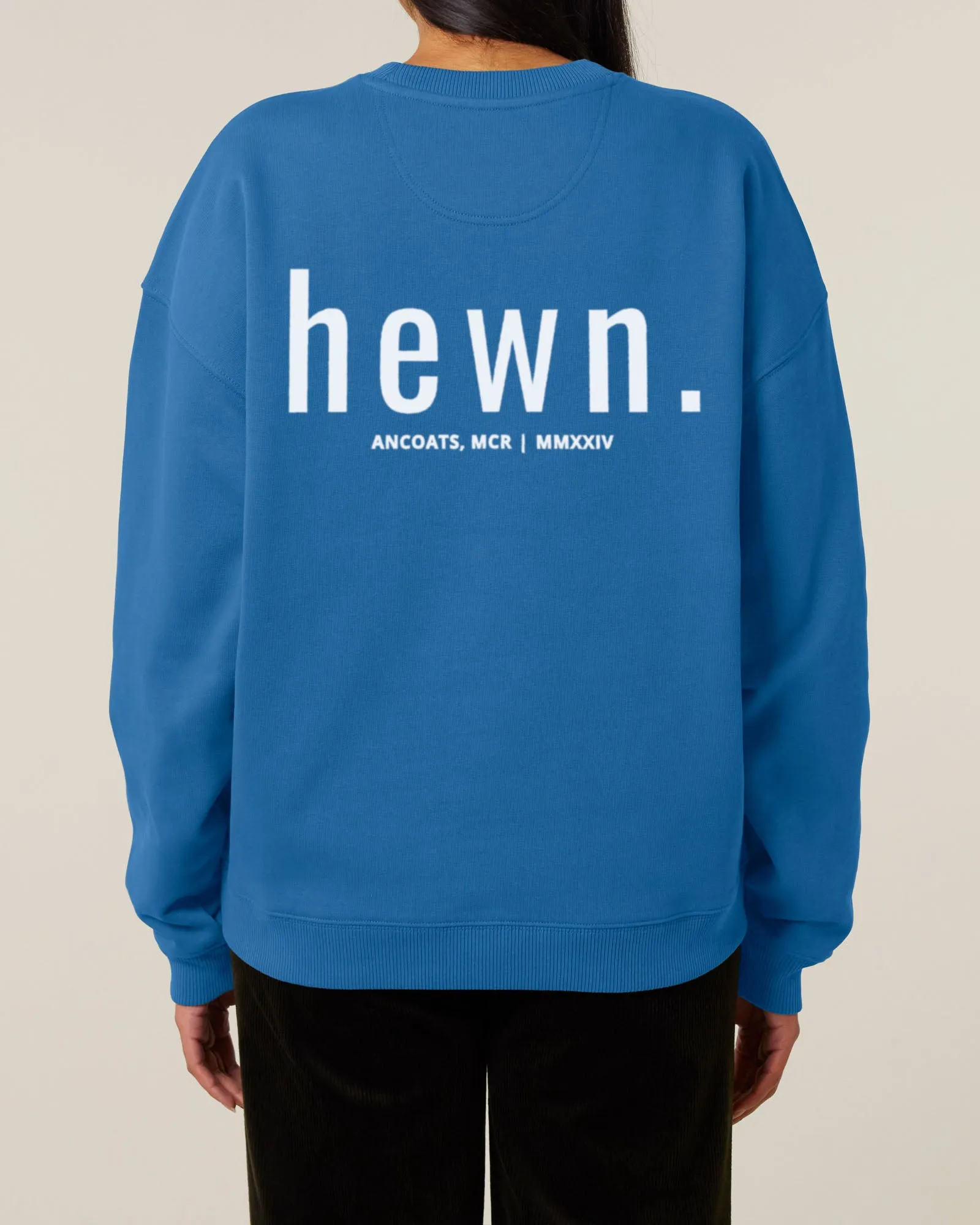 Women's Organic Cotton Signature Oversized Sweatshirt | Morpho Blue