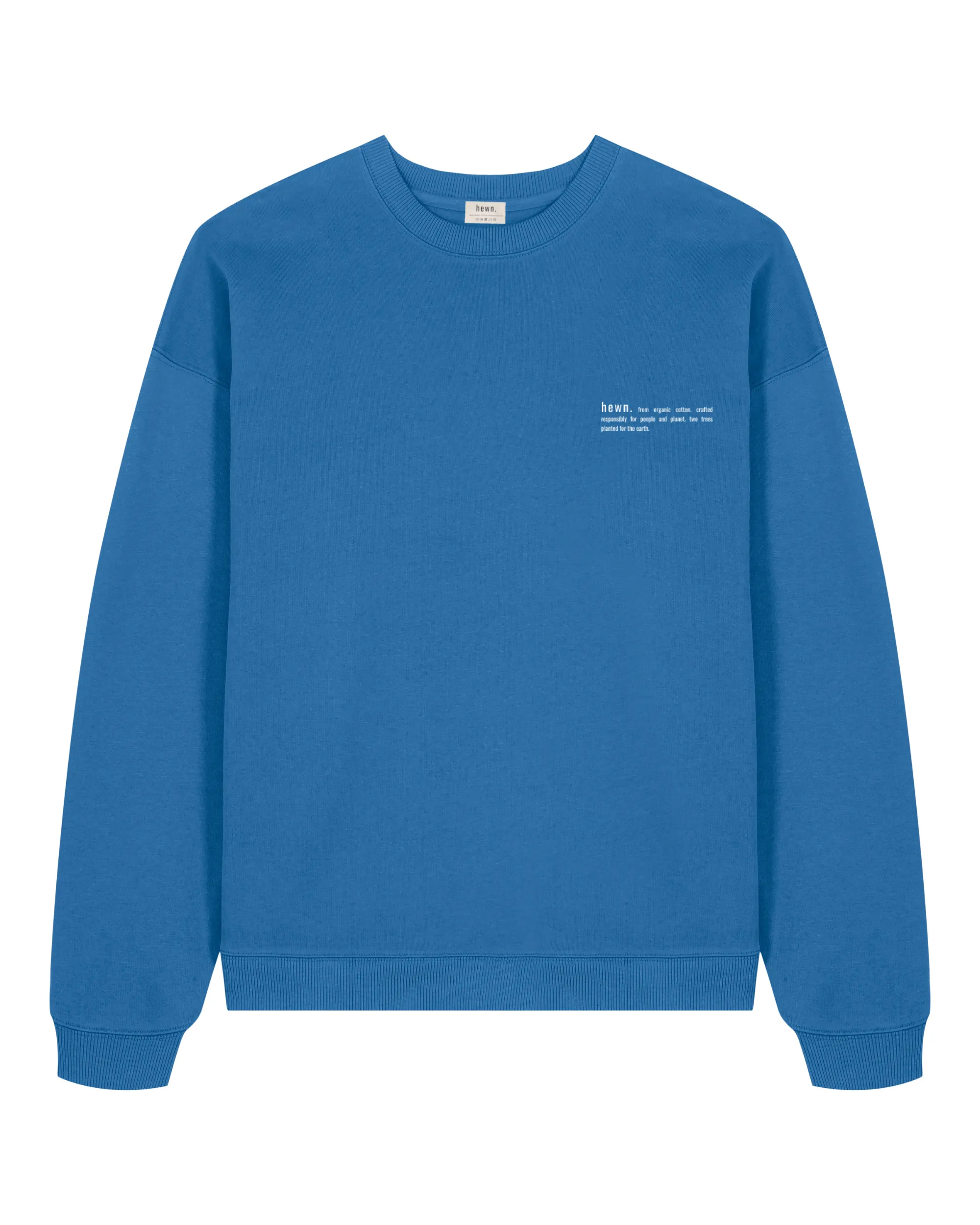 Women's Organic Cotton Signature Oversized Sweatshirt | Morpho Blue