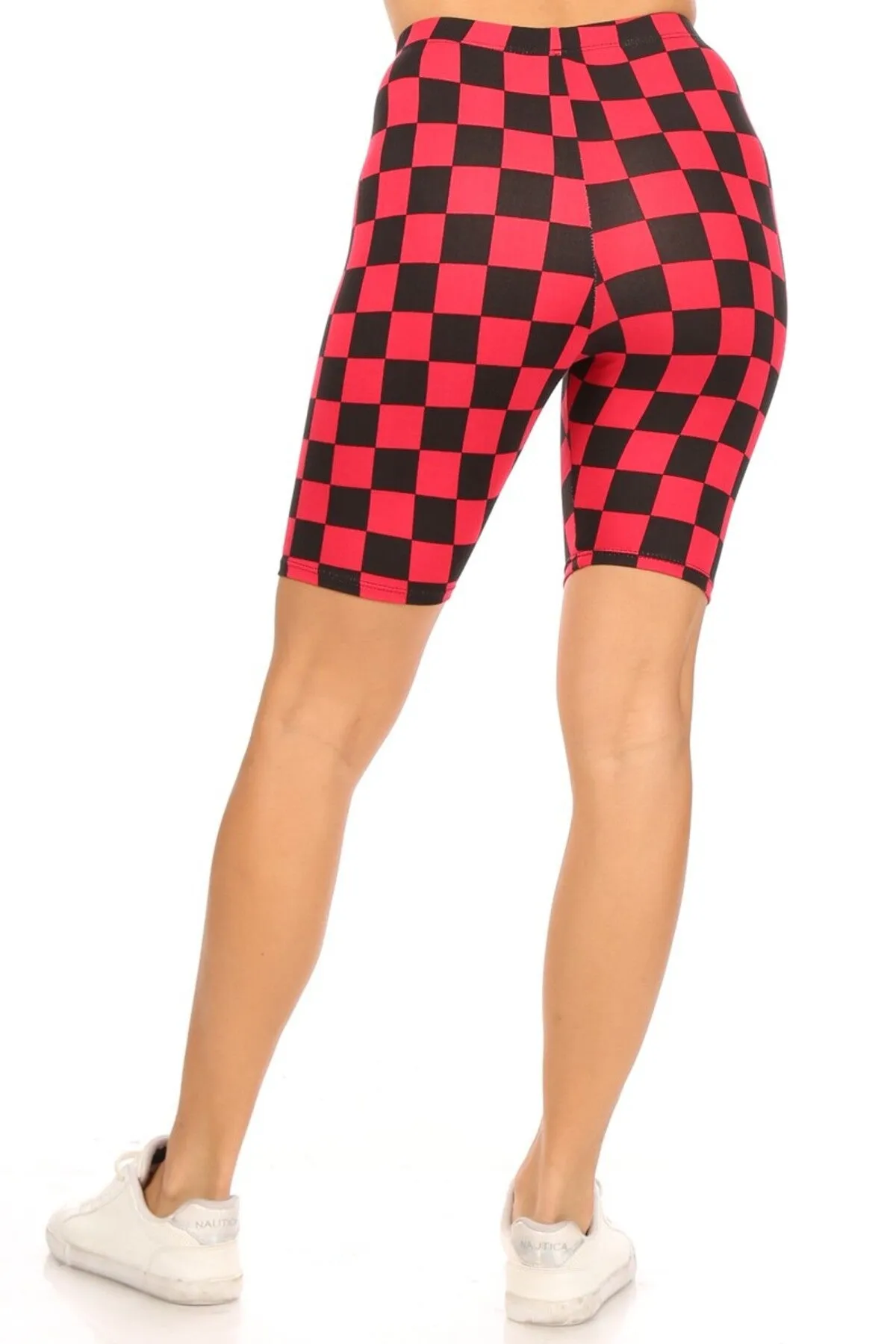 Women's Plus Size Workout High Waist Stretch Active Yoga Print Basic Biker Shorts Pants