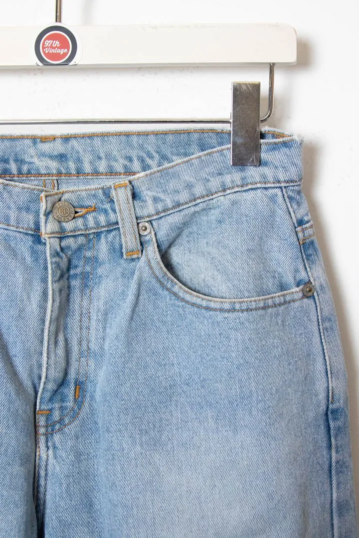 Women's Ralph Lauren Polo Jeans Wide Leg High Waisted Denim Jeans (8)