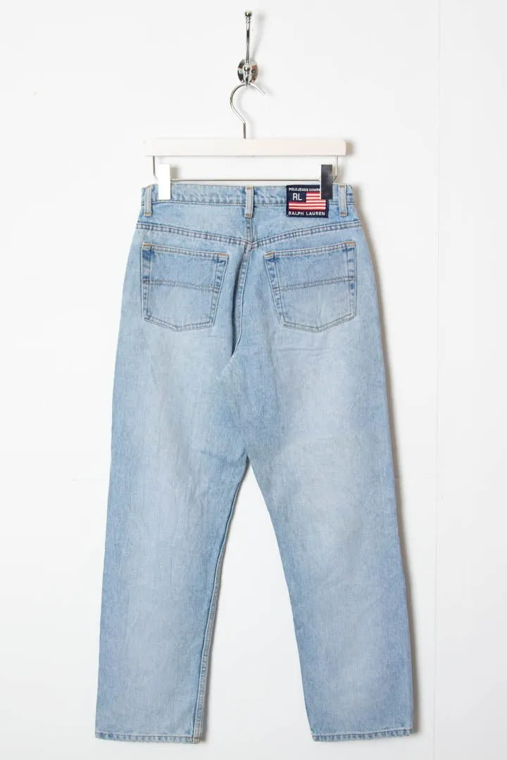 Women's Ralph Lauren Polo Jeans Wide Leg High Waisted Denim Jeans (8)