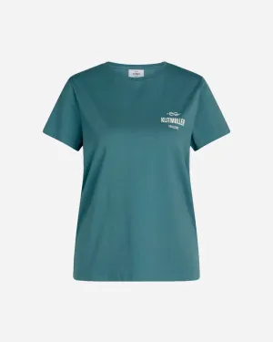 Womens Small Logo Tee - Sky Blue