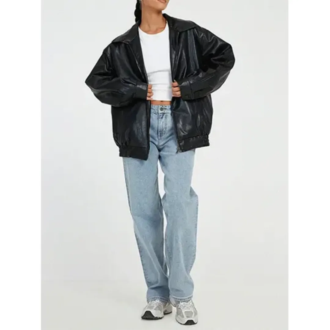 Women's Warm Stylish Oversized Bomber Jacket | Waterproof