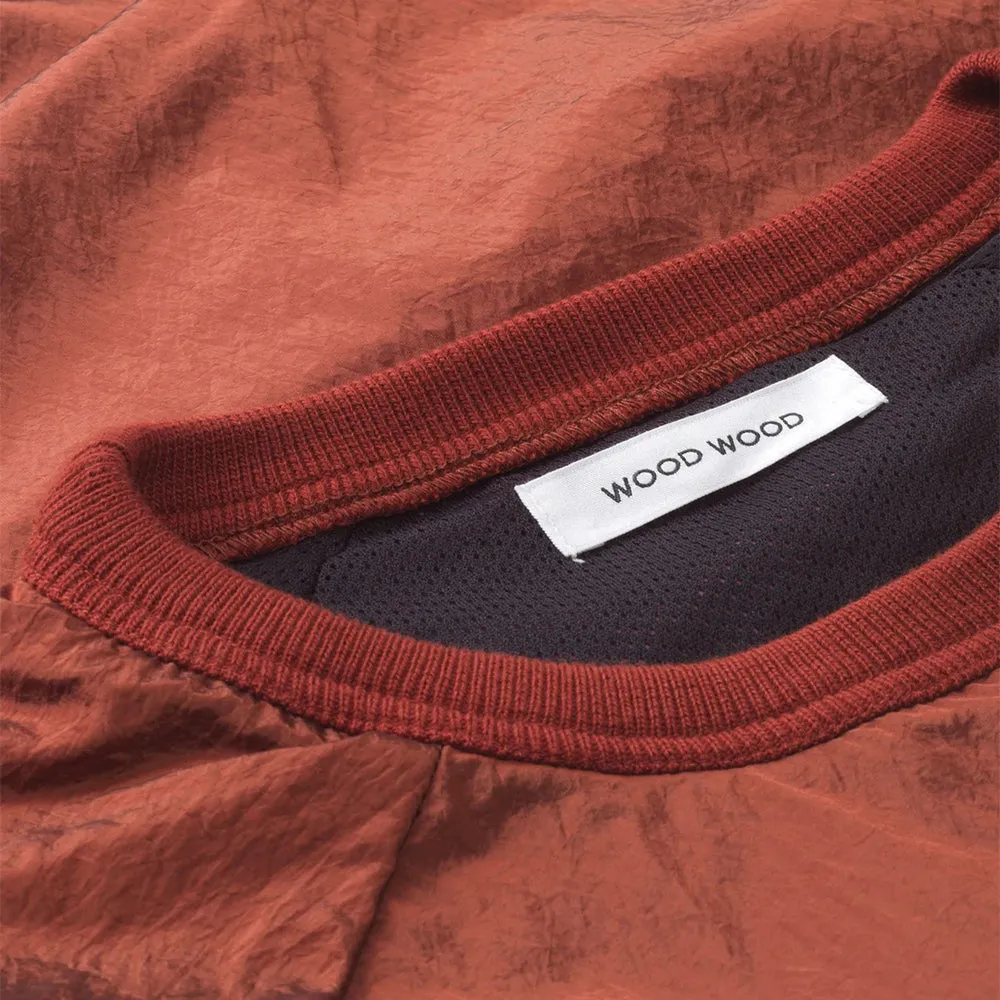 Wood Wood Men Ramlo Tech Pullover Rust