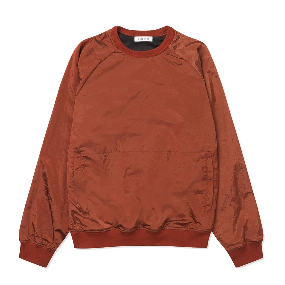 Wood Wood Men Ramlo Tech Pullover Rust