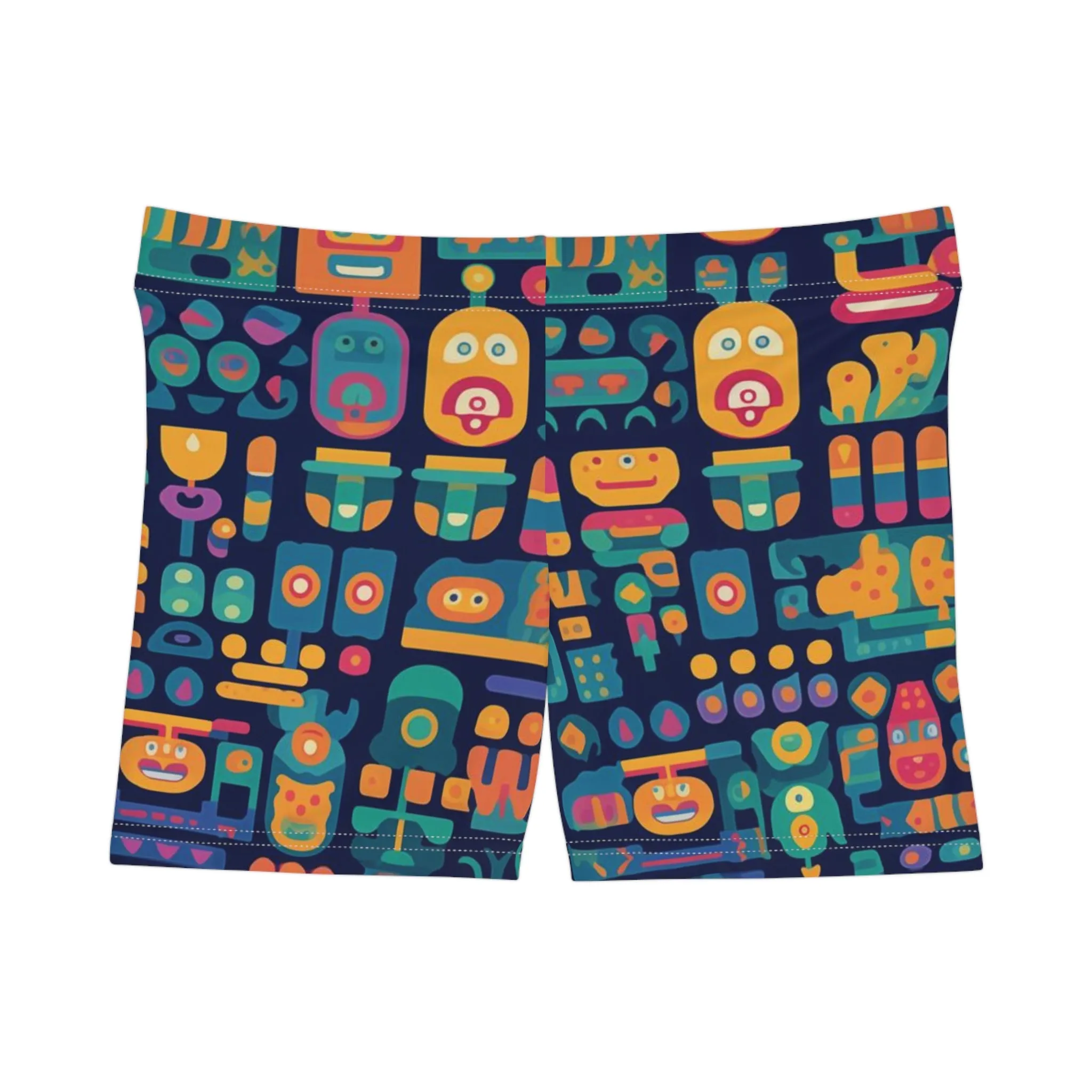 Workout Shorts - Anika Trikonasana Space Invader