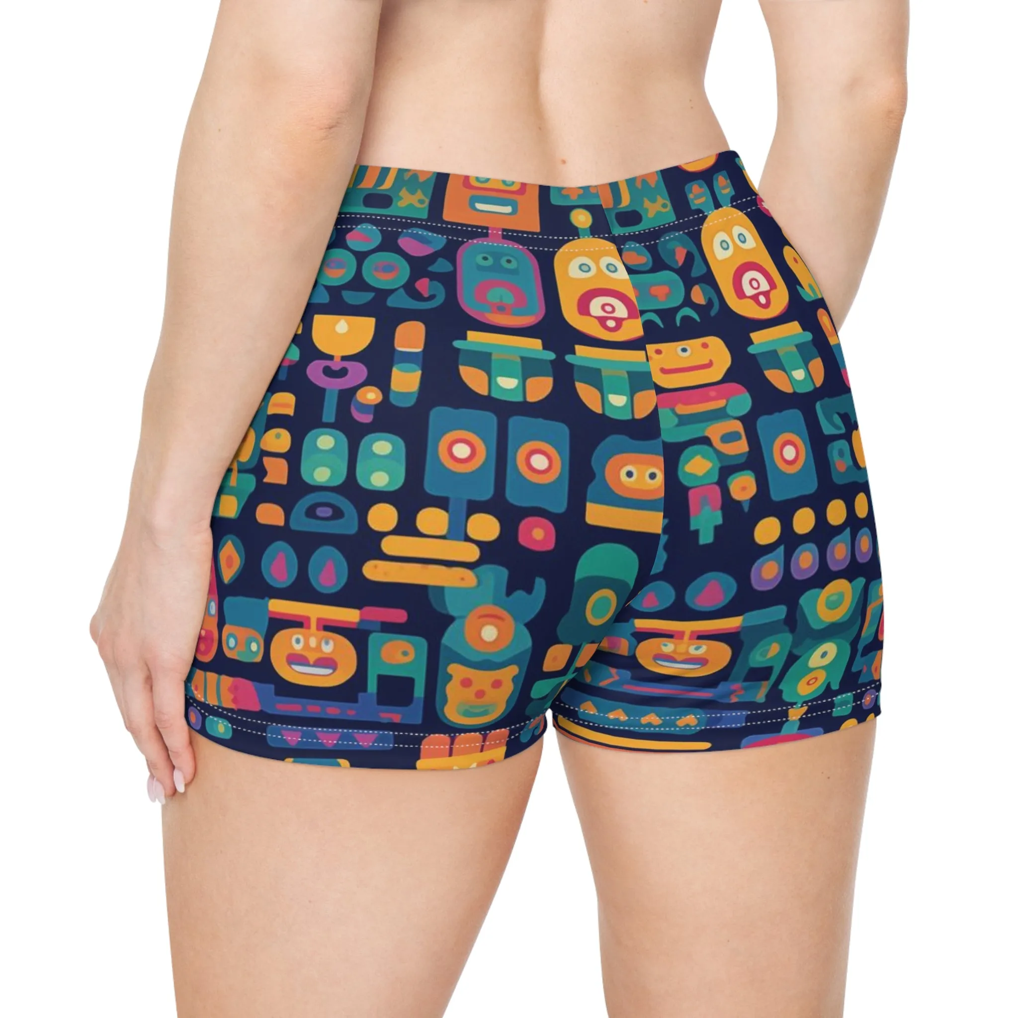 Workout Shorts - Anika Trikonasana Space Invader