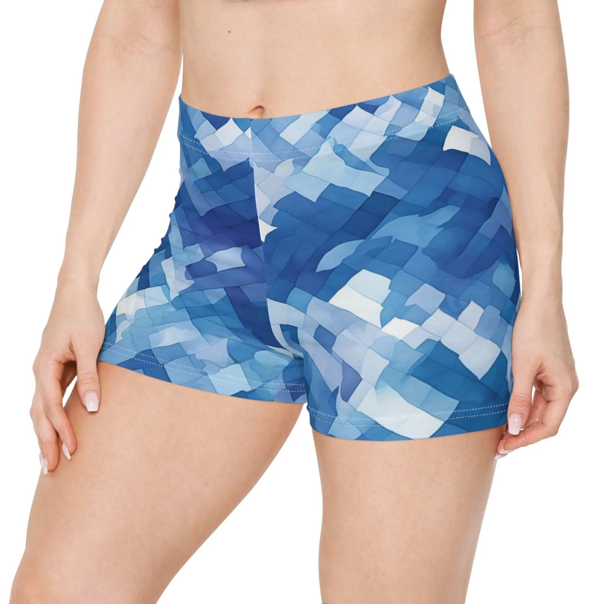 Workout Shorts - Bard Balasana Shibori