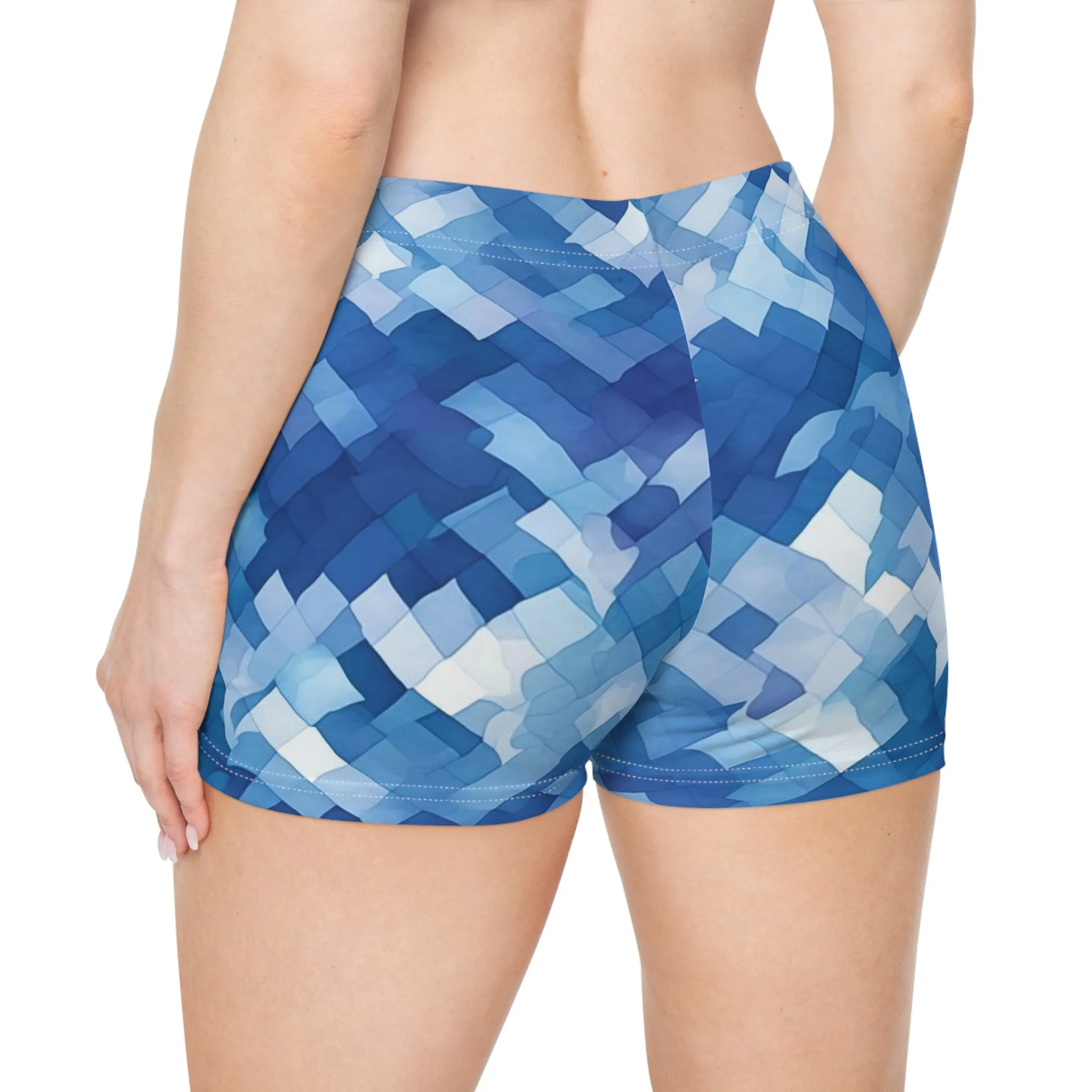 Workout Shorts - Bard Balasana Shibori