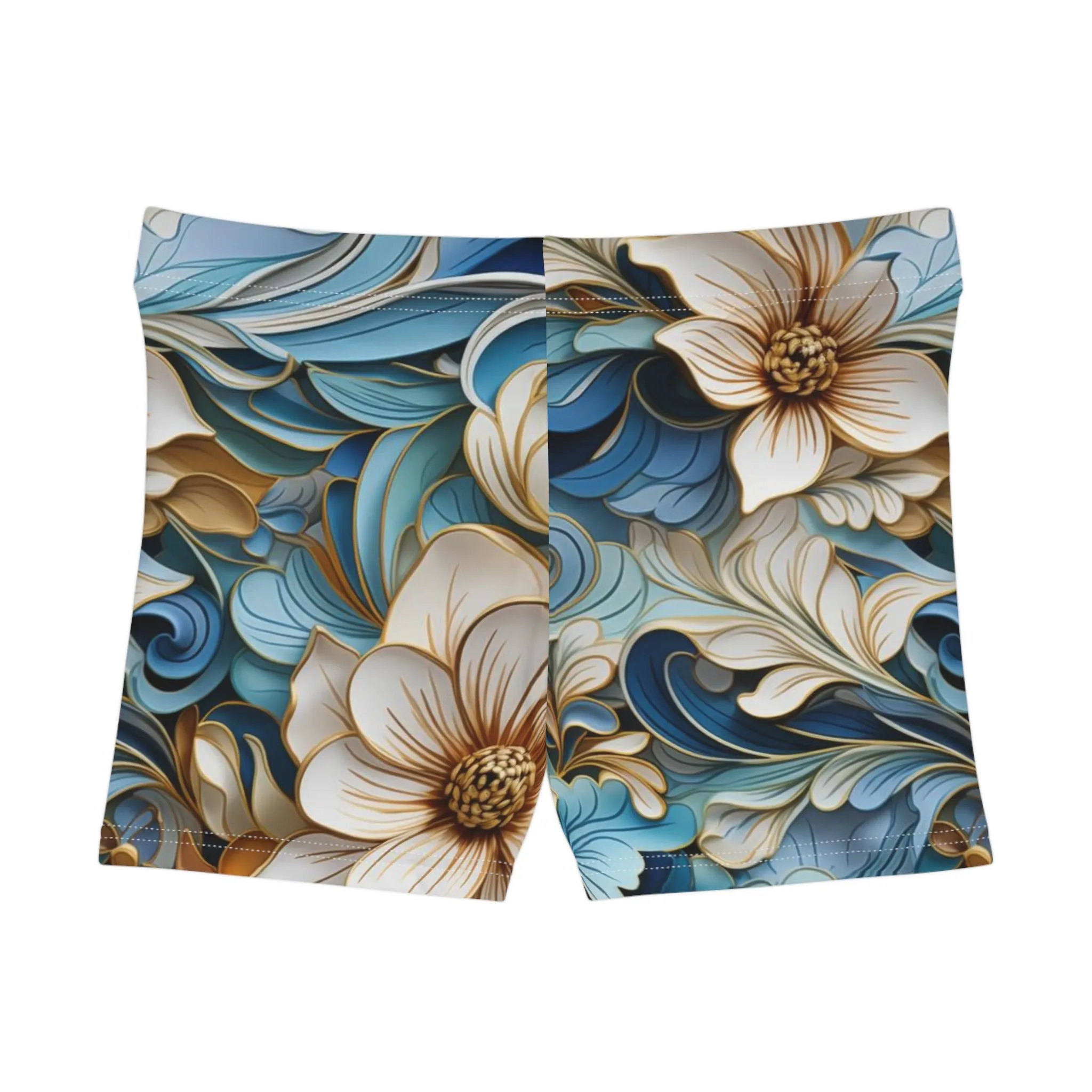 Workout Shorts - Mirabel Garudasana Paisley