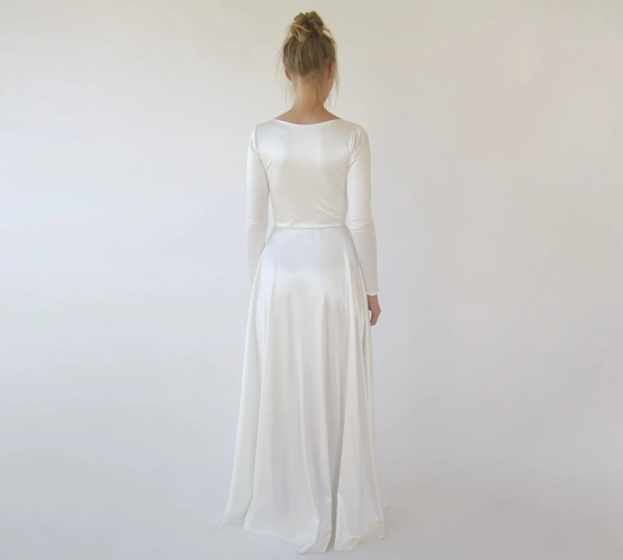 Wrap Modern Wedding Dress #1347