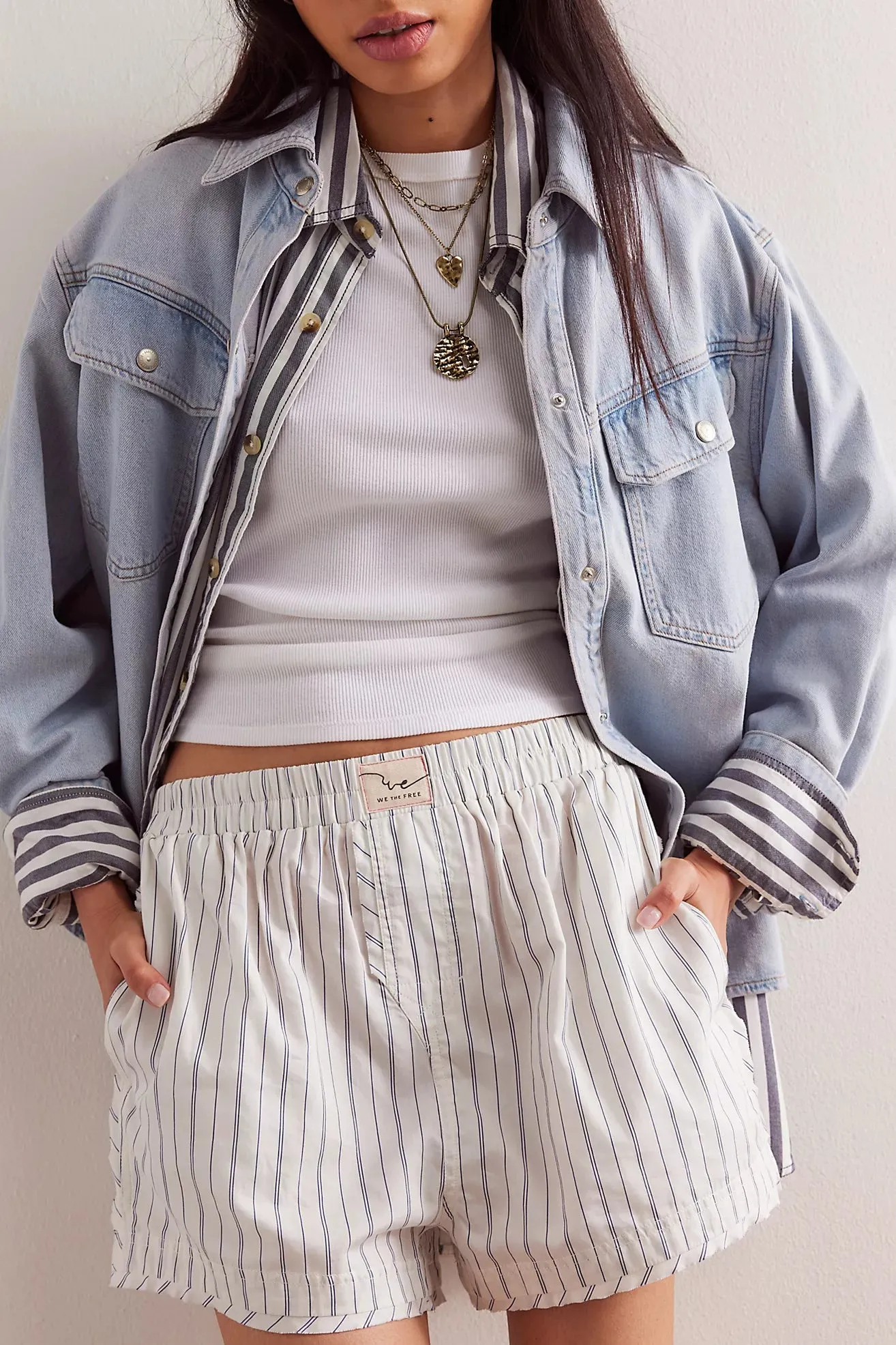 WTF Day to Day Striped Boxers- Ivory Combo