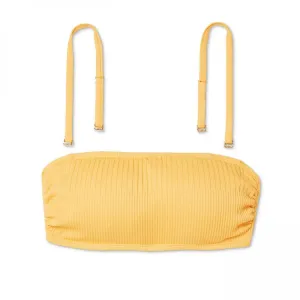 Xhilaration Women's Ribbed Bandeau Bikini Top