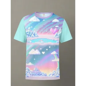 Y2K Unisex All Over Print T-Shirt Soft Polyester Spandex