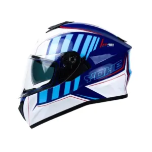 YOHE 981 Shinny White/Blue/Red Gloss Helmet