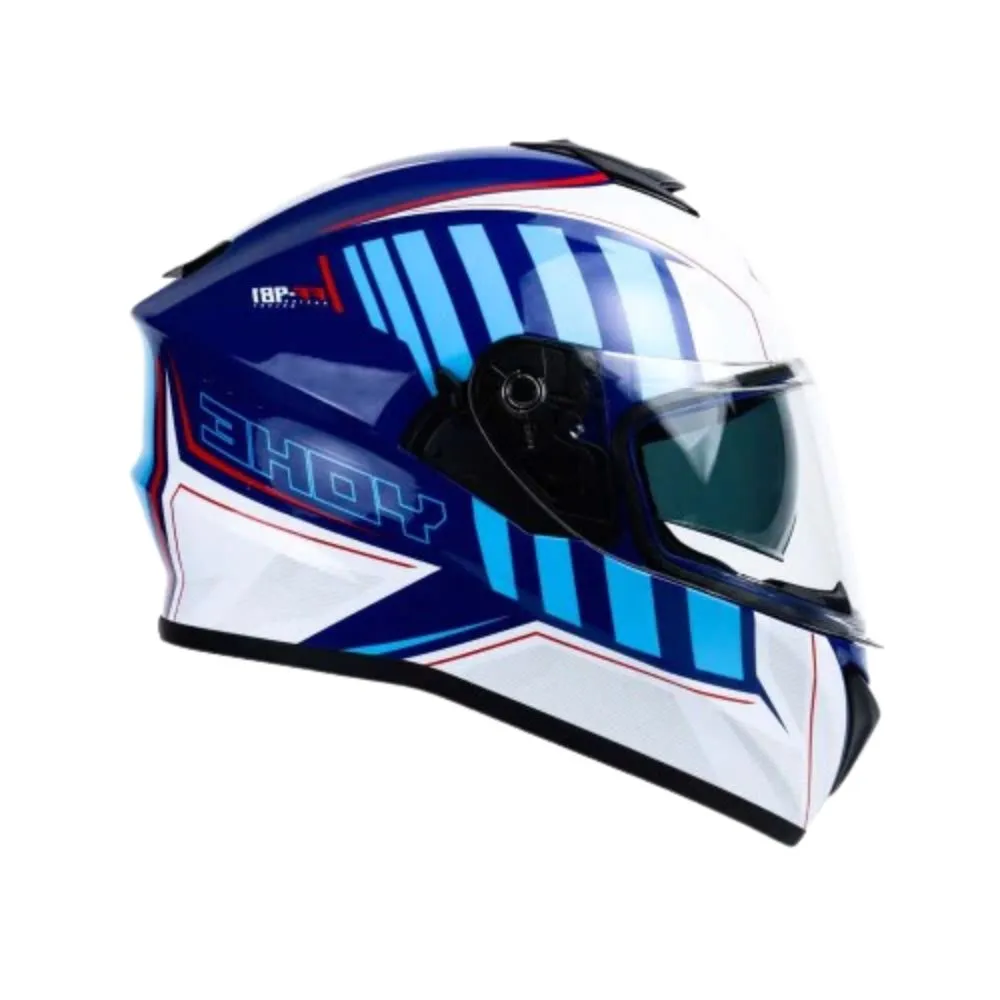 YOHE 981 Shinny White/Blue/Red Gloss Helmet