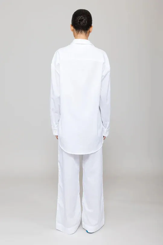 Yoko oversized button down - White