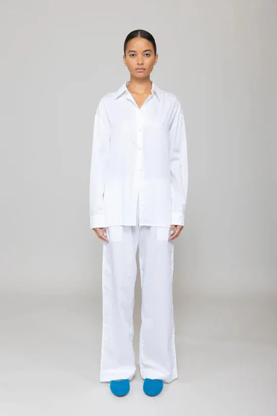Yoko oversized button down - White