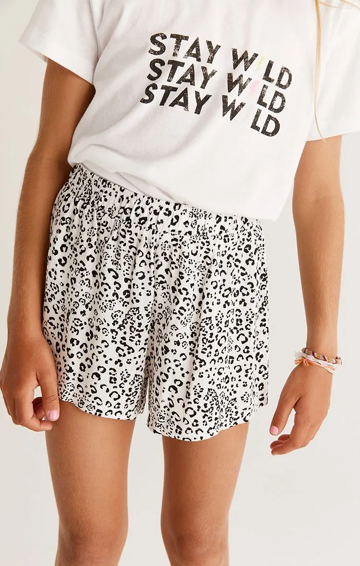 Z Supply Girls Easy Leo Crinkle Short - Sandstone
